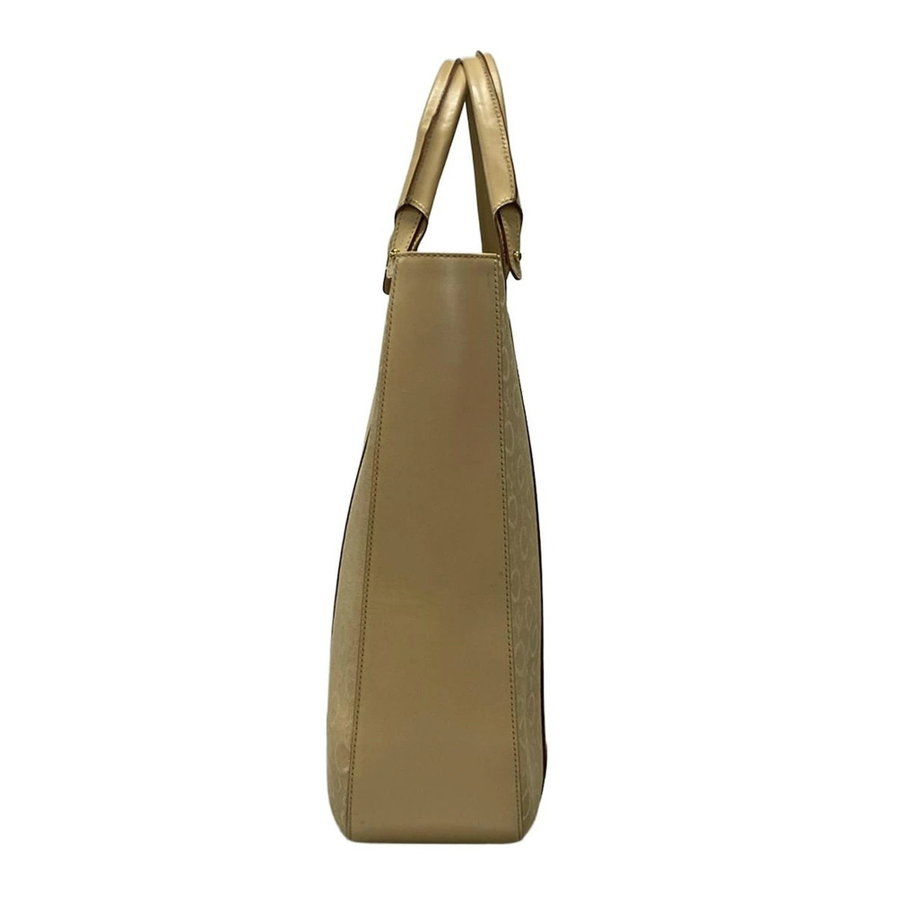 CELINE Macadam Tote Bag Beige Leather - Picture 4 of 7